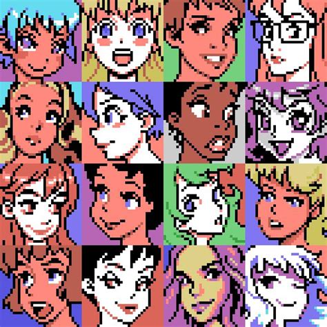 Justin Cyr On Twitter Pixel Art Characters Anime Pixel Art Pixel