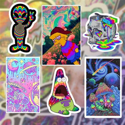 Pin On Trippy And Psychedelic Stickers