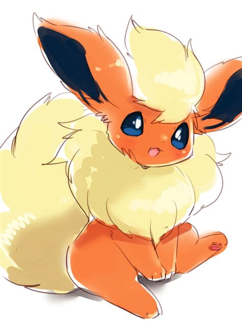 Flareon By Whitelate Cute Pokemon Pictures Pokemon Flareon Cute Pokemon