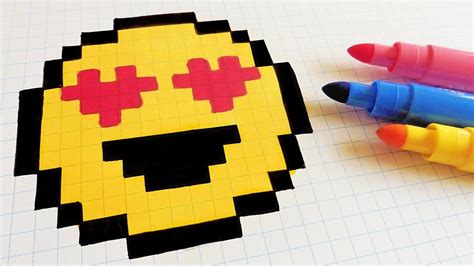 Como Dibujar Un Emoji Pixel Art Tutorial Paso A Paso Youtube Images