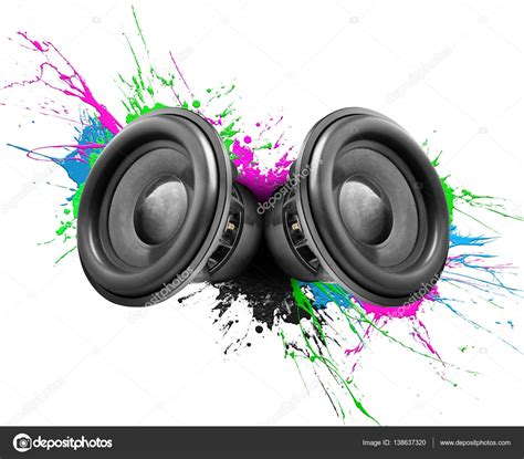 Colorful Speakers Background
