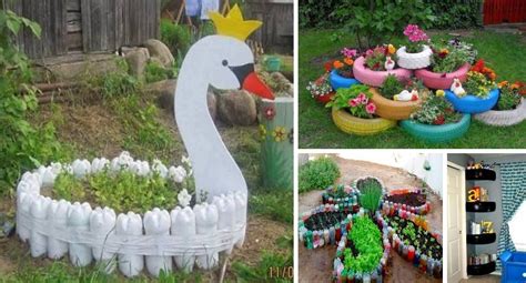 20 Diy Creative Ideas For Recycling Tires And Bottles Idee Giardino