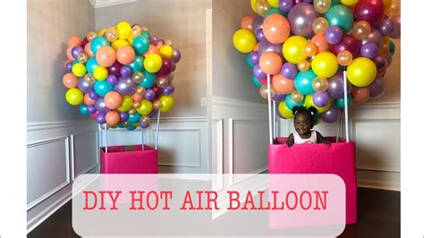 Diy Balloon Hot Air Ballon Tutorial Youtube Balloon Diy Hot Air