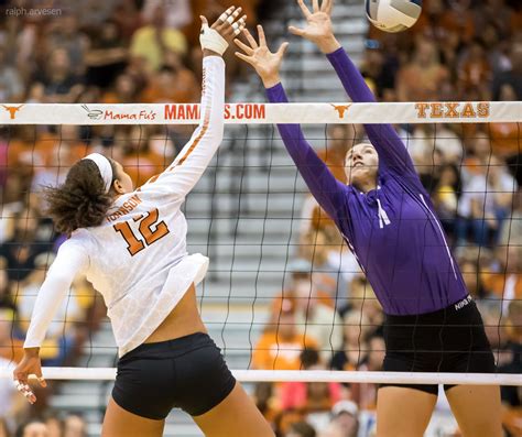 University Of Texas Longhorn Volleyball Against Kansas State In Austin