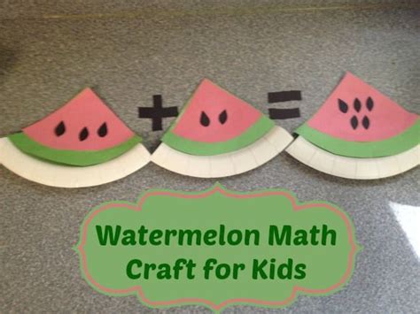 Math Craft For Kids Wild And Wacky Watermelon Math Games In 2020