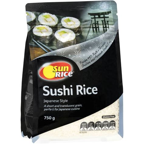 Sunrice Japanese Style Sushi Rice 750g Woolworths