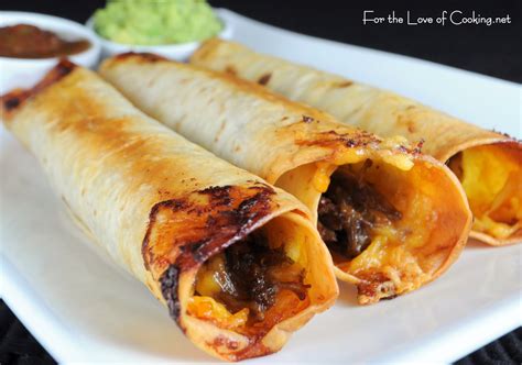 Kerlyns Menu Food For You Shredded Beef And Cheddar Baked Flautas