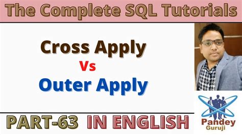 63 What Is Difference Between Cross Apply And Outer Apply In Sql Sql