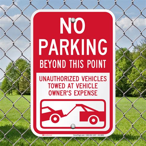 No Parking Beyond This Point Sign Sku K2 0893
