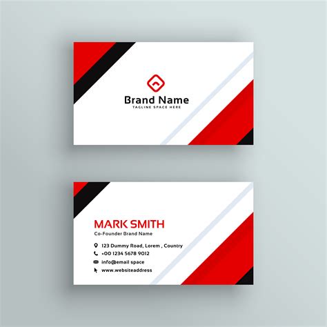 Maybe you would like to learn more about one of these? modern professional red business card design - Download ...