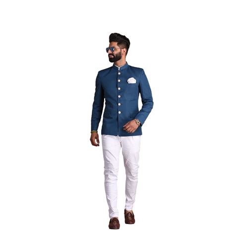 Buy Bespoke Indian Maharaja Style Royal Jodhpuri Bandhgala Suit With