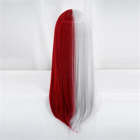 Buy My Hero Academia Todoroki Shoto Women Long Wig Cosplay Costume Red