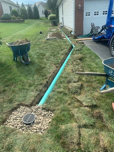 Draining Water From French Drain And Gutter Downspout To A Surface