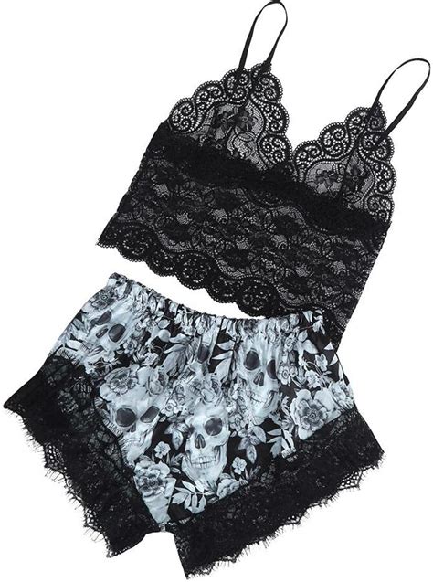 Qjhdo Sexy Lingerie Ladies Underwear Bra Panties Pajamas Satin Lace