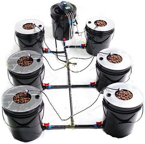 Dwc Hydroponics Growing System 5 Gallon 6 Buckets Multi
