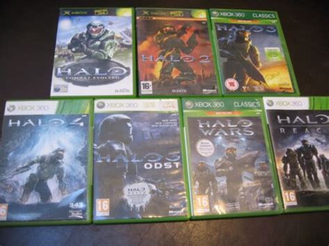 Xbox 360 Halo 7 Game Ultimate Bundle All 7 Games Inc Reach Wars Odst
