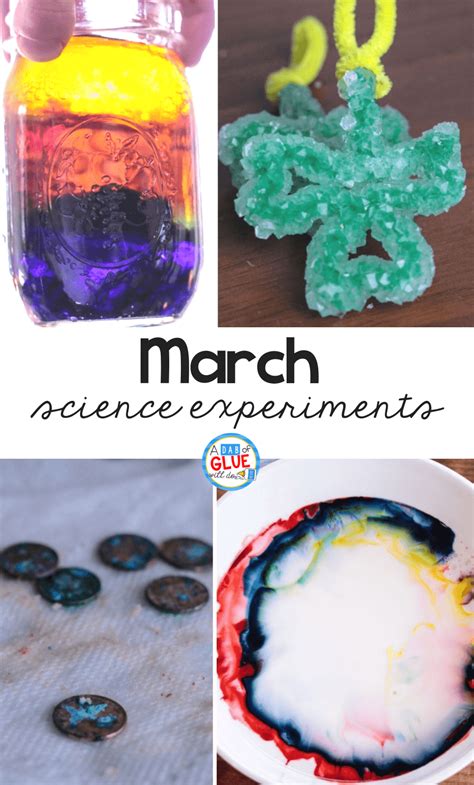 March Science Experiments A Dab Of Glue Will Do