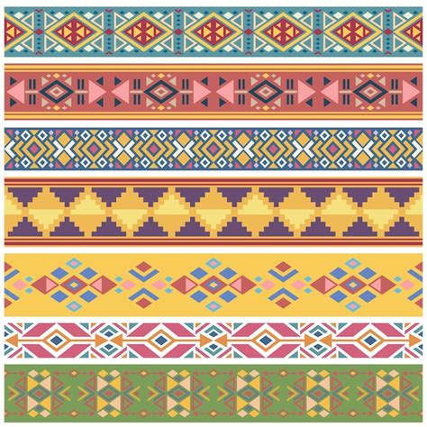 Premium Vector Ancient Geometric Native American Pattern