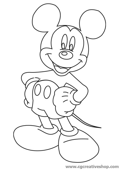 Topolino Della Walt Disney Disegno Da Colorare Cgcreativeshop