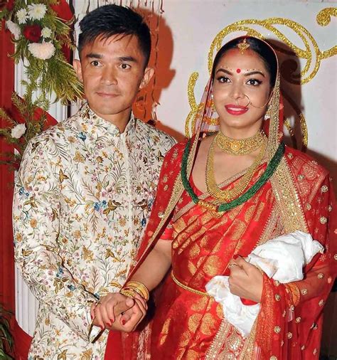 Indian Football Captain Sunil Chhetri Weds Long Time Girlfriend Sonam