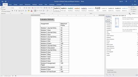 Simple Table Formatting For Accessibility In Word 2016 Youtube