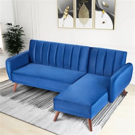 george oliver 88 wide reversible sleeper sofa and chaise vigshome