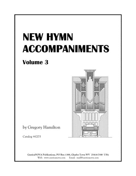 New Hymn Accompaniments Volume 3 By Gregory Hamilton Organ Sheet