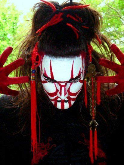 Kabuki Face Painting By Telombre On Deviantart Maquillage Guerrier