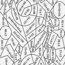 Even with the 3 basic colors you can get almost all the rest. CALCULATION color by numbers - Coloring pages - Printable ...