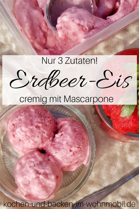 Das schnellste und leckerste Erdbeereis 3 Zutaten Ohne Eismaschine