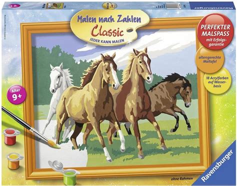 Zahl 18 zum ausdrucken zu günstigen preisen. Ravensburger Malen nach Zahlen, »Wildpferde« | OTTO