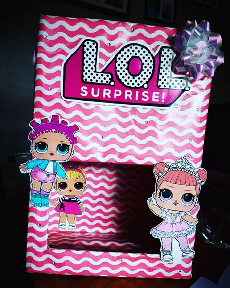 Made An Lol Surprise Doll Box From A Shoe Box Kids Valentine Boxes