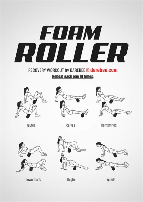 Foam Roller Exercises Printable