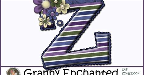 Granny Enchanteds Blog Free 111 Moonlight Digital Scrapbook Letter Z