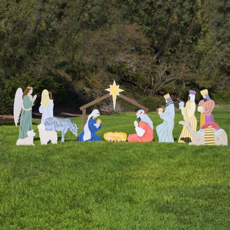 Large Classic Outdoor Nativity Set Full Scene Outdoor Nativity Store