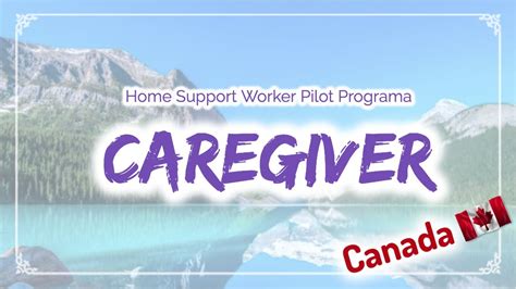 Novo Programa De Caregiver Canadá Youtube