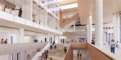 Mathison Hall Level Two Atrium Stair From Bridge Canadian Architect