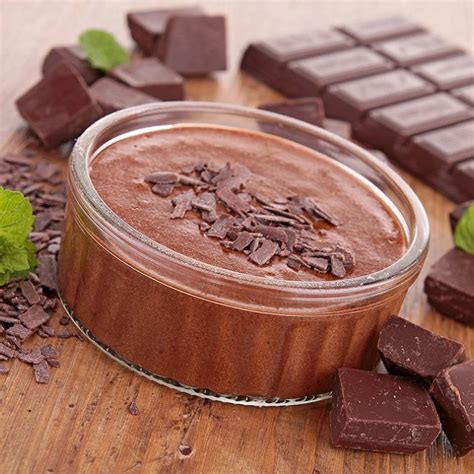 Recette Mousse au chocolat noir et ses pépites