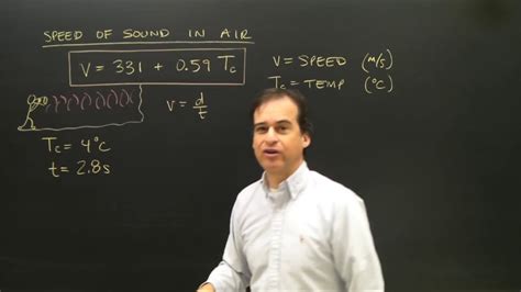 Although sound travels quite fast, it is still possible to measure its speed in air. Speed of Sound Calculation in Air Physics - YouTube