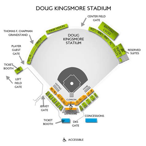 Clemson Stadium Seating Map