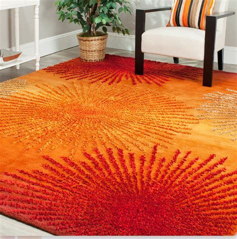 35 Fascinating Orange Rugs For Living Room Home Decoration And