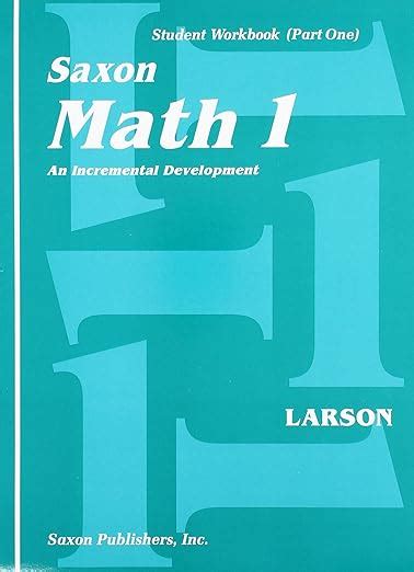 Amazon Com Saxon Math 1 An Incremental Development Part 1 And 2
