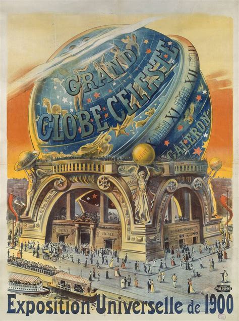 Grand Globe Céleste Exposition Universelle De 1900 De Anonyme Reproduction Dart Haut De Gamme