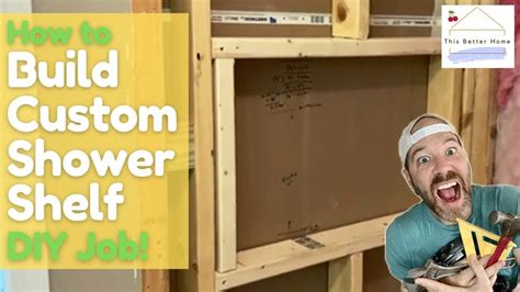 How To Frame A Custom Shower Niche Shelf Before You Tile Easy DIY