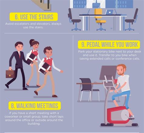 15 Ways To Stay Fit At Work Best Infographics