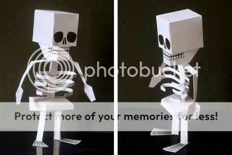 Papermau Halloween Special Skeleton Paper Toy For Kids By Digitprop