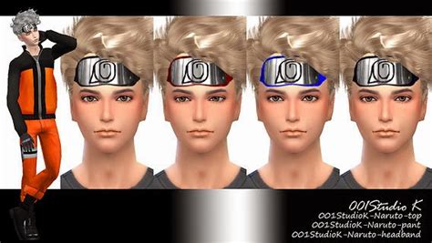 My Sims 4 Blog Naruto Clothing And Headband For Males
