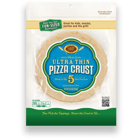 Case Of 7 100 Whole Grain Pizza Crusts Ultra Thin Pizza Crust