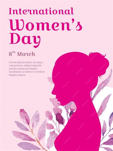 premium vector beautiful international women s day poster design template