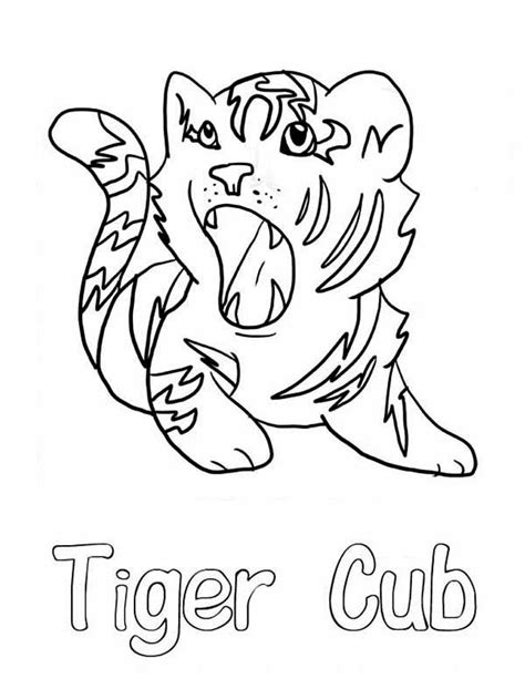 Showing 12 coloring pages related to cub scouts. A Cute Roaring Of Little Tiger Cub Coloring Page ...